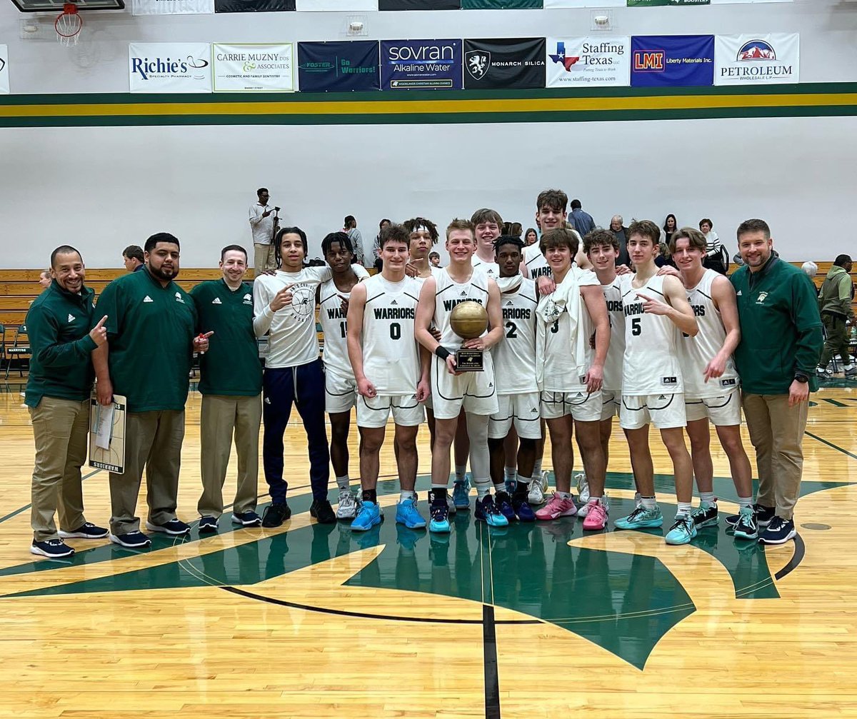 CoachTField's tweet photo. Proud of my guys last night winning the TAPPS 5A District 5 Championship, 12-0! 
District titles in a row: 2018,2019,2020,2021,2022,2023
Culture is key #b3rd 
@twcasports @TWCAbasketball @vypehouston @ConroeSports https://t.co/qWJEoaeBE2