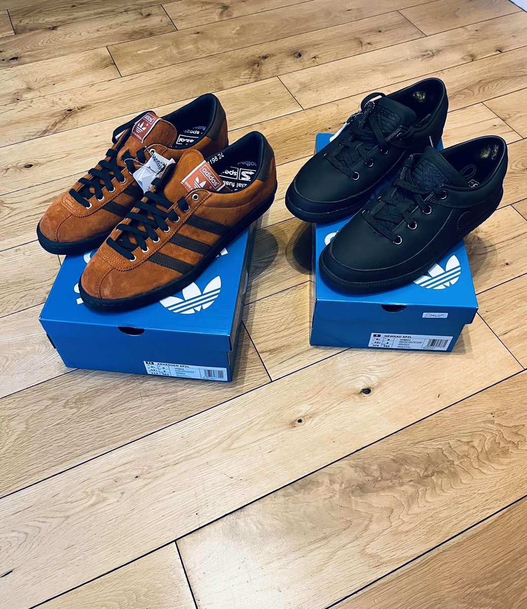 Very impressed with these two. Quality is great. Many thanks @thehipstore for sorting me out. @goodie808 @adiFamily_ #Adidas #SPZL #threestripes