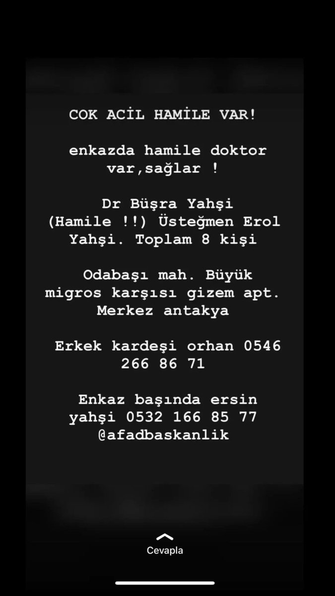 smailpo84835864's tweet photo. Lütfen yayabiliriz miyiz arkadaşlarımız hala yaşıyor bir umut varken 🙏
#deprem #hatay #depremzede https://t.co/aeWwsHRBCS