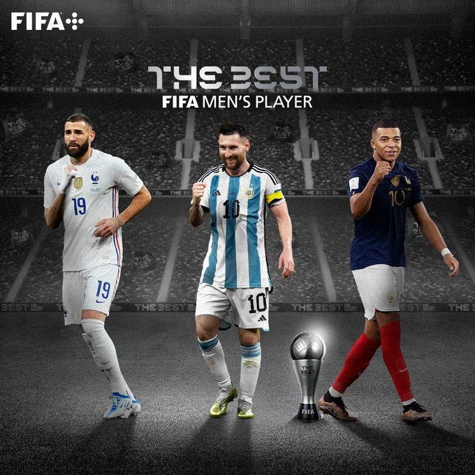 giraltpablo's tweet photo. ‼️La FIFA dio a conocer los tres finalistas para el The Best al mejor jugador.

🇫🇷 Karim Benzema.
🇦🇷 Lionel Messi.
🇫🇷 Kylian Mbappé.

🔥¿Quién debe ser el ganador? Los leo. https://t.co/soDHSl4Etj