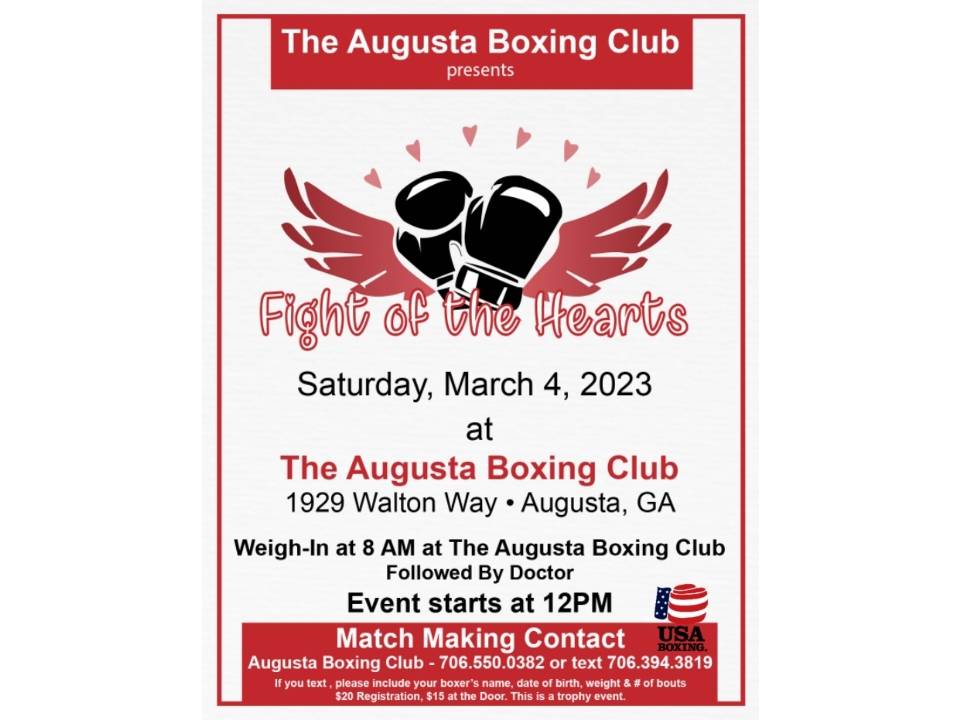 ClubAugusta's tweet photo. Have you sent in your boxer name? #fightofthehearts #givingback #champlife #experienceofalifetime #kidsrestart https://t.co/BrnoUuU91d