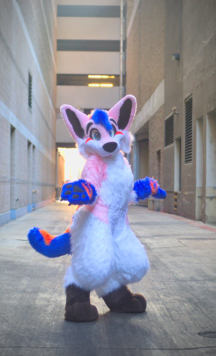 Is Friday! Yay! Time for sleeb! 

🎨 @morefurlessinc 
📸 <a href="/vulppine/">Flipp Syder (INACTIVE)</a> 

#furry #fursuit #furryfandom #morefurless #fursuitfriday #sacanime