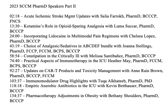 PharmacyToDose's tweet photo. 🚨🚨🚨ANOTHER NEW POD ALERT🚨🚨🚨

Part II SCCM 2023 PharmD Speakers

Featuring: @salia_farrokh @ChelseaTurns @JoannaCCPharmD @MeliSantiSamp @HPersonett_May @AnneRainRX @TuqaAlkh @BethanyRuth26 Luma Succar and Kevin Betthauser

Download/subscribe: https://t.co/ICBalGLa2E https://t.co/qdj8l5SB2H