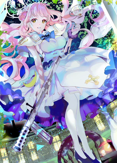 ミカ夜ガーデン#ブルアカ#BlueArchive 
