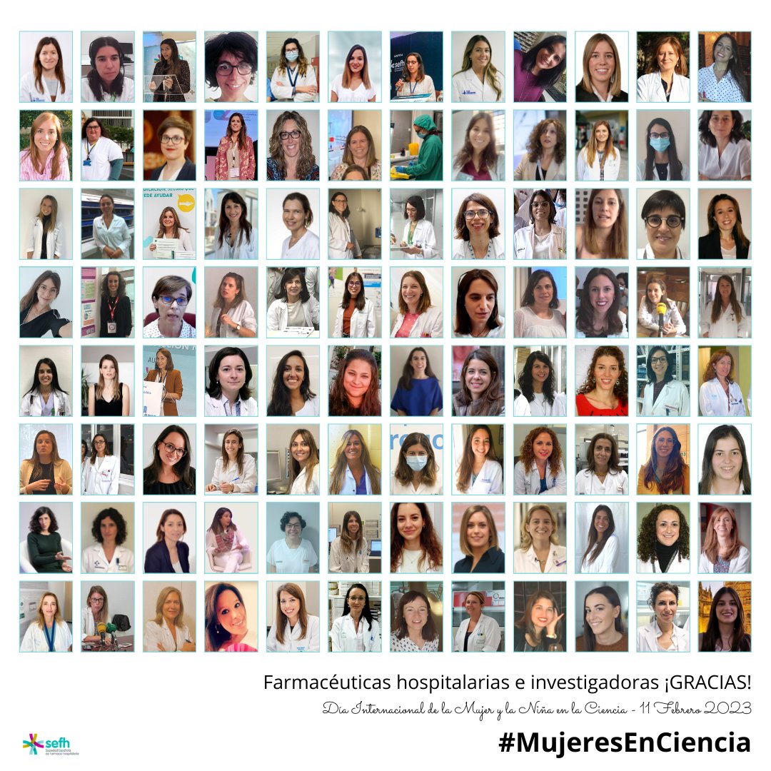 👩‍🔬En el #DiaMujerYNinaEnCiencia queremos dar las GRACIAS y reconocer la labor de todas nuestras compañeras de #farmaciahospitalaria que a pesar de las barreras continúan liderando y participando en investigación de calidad

#MujeresEnCiencia #WomenInScience