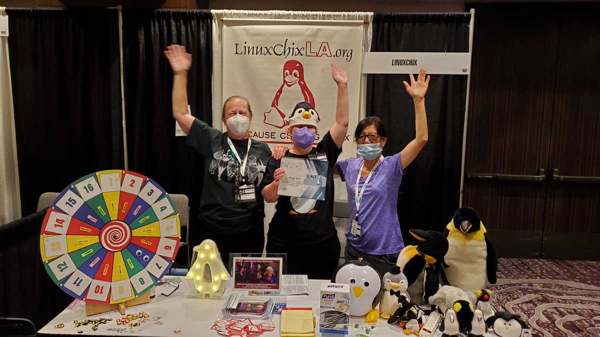 jill_linuxgirl's tweet photo. #SCaLE20x is just a month away, March 9-12, 2023 in Pasedena CA!! 😂🐧
Come spin the LinuxChix LA Wheel O' Swag for a 🐧 surprise at our #LinuxChixLA Booth #231 @socallinuxexpo!!!
😀❤🐧🐧🐧

Use promo code "CHIX" for 50% of your SCaLE registration!
#Linux
https://t.co/qdJMnm8HwW https://t.co/eStx5RmIRy