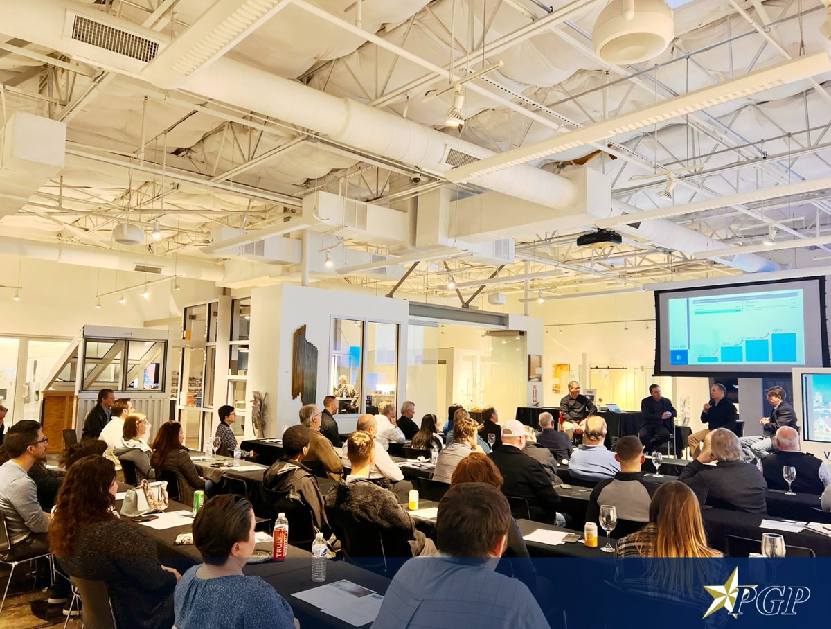 Thank you Garret Henson with @ViraconGlass , Jason Isackson & Randy Wallen with @HalioInc for making our 'Next Generation of Smart Glass' Panel Discussion a successful event! We appreciate all the architects, developers, general contractors, and glaziers for attending.