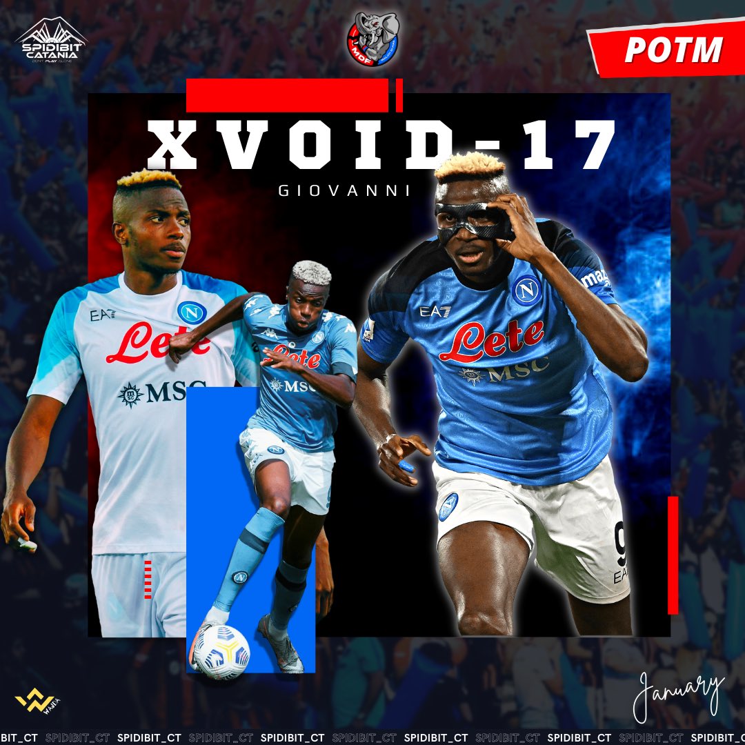 Il nostro @Spidibitcatania 
Player of the Month di gennaio è…🥁

🤩 <a href="/VC1tt/">DLT_VoiD9</a> ! 💣 

Complimenti, Giovanni! 💪🏻

🔴🔵 #malatidififa #ForzaMDF #unitisivince #spidibitcatania #dontplayalone #daichelofacciamo  🌋 🐘