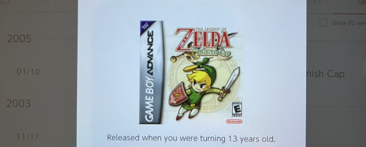 TheAndyPartain's tweet photo. Here is Nintendo violently reminding me that time is real and we are all turning to dust soon.
#NintendoSwitch #Zelda https://t.co/OYvGgrZ3FT