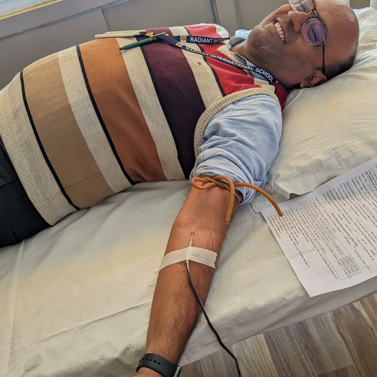 We paid homage to our distinguished Founder, Late Sh. Ajit Singh Ji, on his 62nd birth anniversary today with Annual blood donation camp in the Campus.
We collaborated with Lions Club and Mahavir Cancer Sansthan for this noble cause.