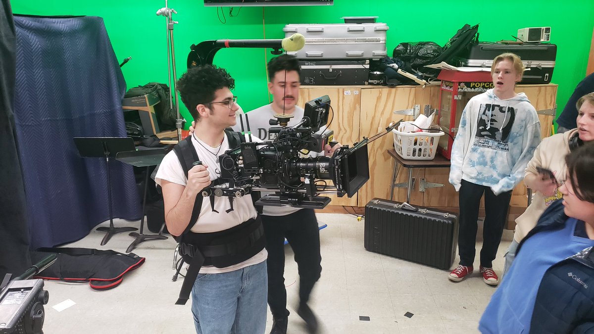 wdhsvideo's tweet photo. #WDHS alumn Dimitrius Ramirez visited to speak to our classes today and show off his @ARRIChannel https://t.co/nJjb8OgbVy