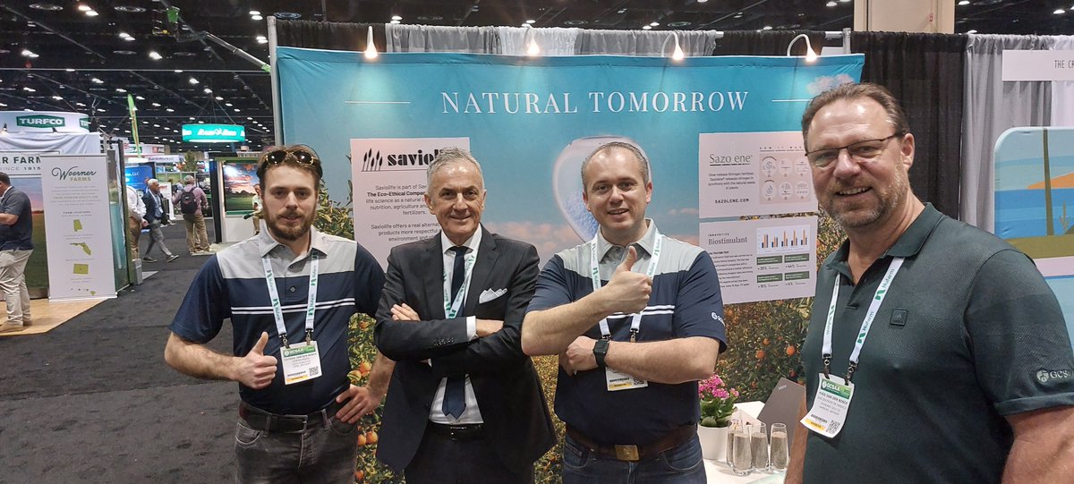 GruppoSaviola's tweet photo. Abbiamo partecipato al Golf Industry Show 2023 in US, per presentare Sazolene, il fertilizzante azotato a lento rilascio #Saviolife, sostenibile e ideale per la coltura di campi sportivi e da golf.
#GruppoSaviola #TheEcoEthicalCompany #NaturalTomorrow https://t.co/MAvxqhQBXJ