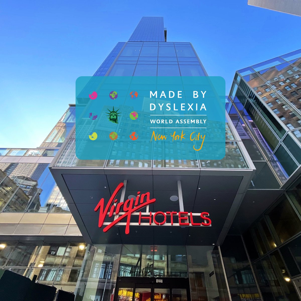 Made By Dyslexia (@madebydyslexia) on Twitter photo The newly opened <a href="/virginhotelsnyc/">Virgin Hotels NYC</a> is proud to be partnering with the World Dyslexia Assembly NYC.
Enjoy exclusive early bird rates with code 'DYSLEXIAASSEMBLY' if you book before March 6th.
👉 Book your hotel bit.ly/3JTs9Xj
👉 Book WDA tickets bit.ly/3WEPP4j The newly opened <a href="/virginhotelsnyc/">Virgin Hotels NYC</a> is proud to be partnering with the World Dyslexia Assembly NYC.
Enjoy exclusive early bird rates with code 'DYSLEXIAASSEMBLY' if you book before March 6th.
👉 Book your hotel bit.ly/3JTs9Xj
👉 Book WDA tickets bit.ly/3WEPP4j