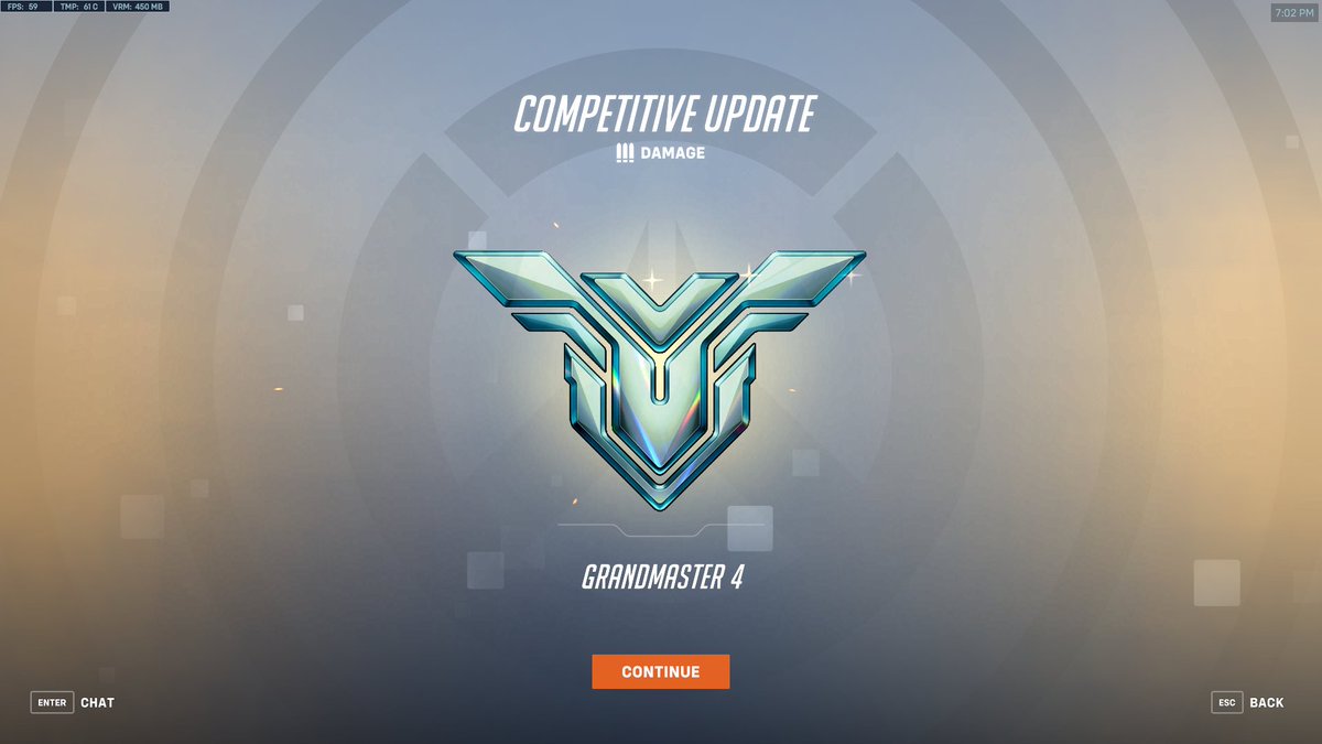 Back in Grandmaster! Two days into the season and I am already back at my peak from last season! 
#makeitmore