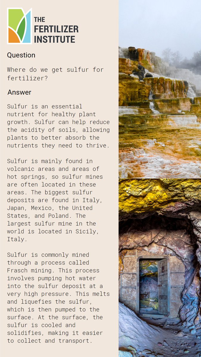 The Fertilizer Institute on Twitter "What stinks? Not sulfur! It's an essential macronutrient