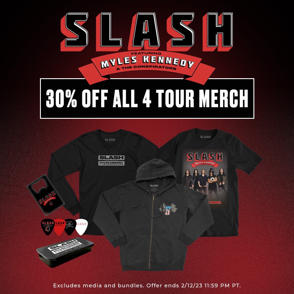 SLASH Featuring Myles Kennedy And The Conspirators Living The Dream Tour  Shirt L