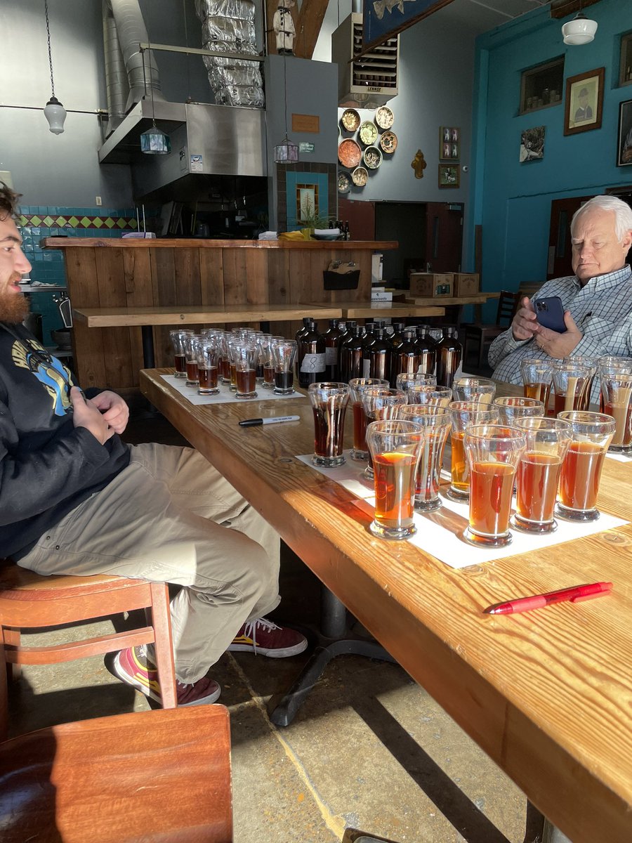 Fun times blending another release of Don, should be available by spring #don2023 #strongbeer #doublebarleywine #barrelaged #❤️ #birthingabeer