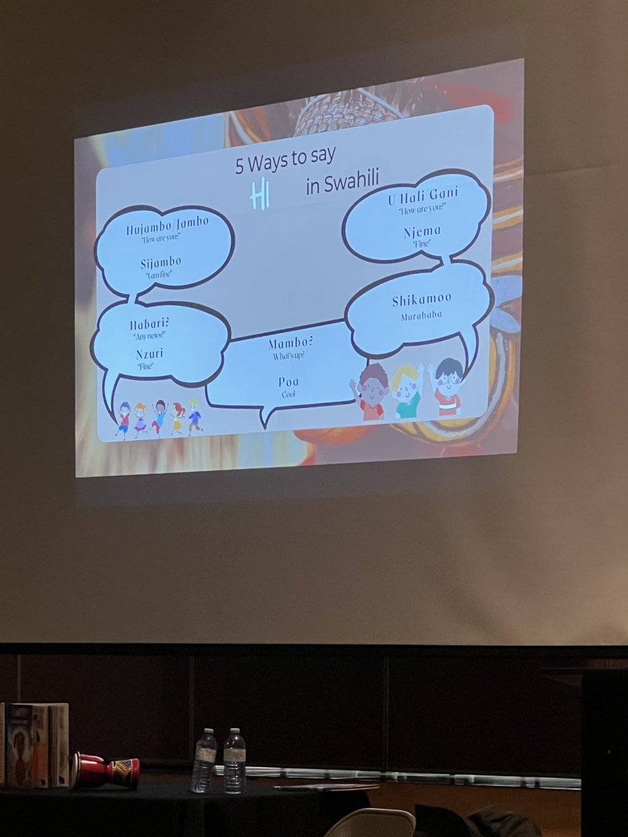 Incredible author visit from Ekiewa Aire ⁦<a href="/ancestories/">Our Ancestories</a>⁩ ⁦@SJPIIOakville⁩ this morning. I especially loved learning about African languages. Many students speak multiple languages at our school! #HCDSBesl #HCDSBml #BlackHistoryMonth