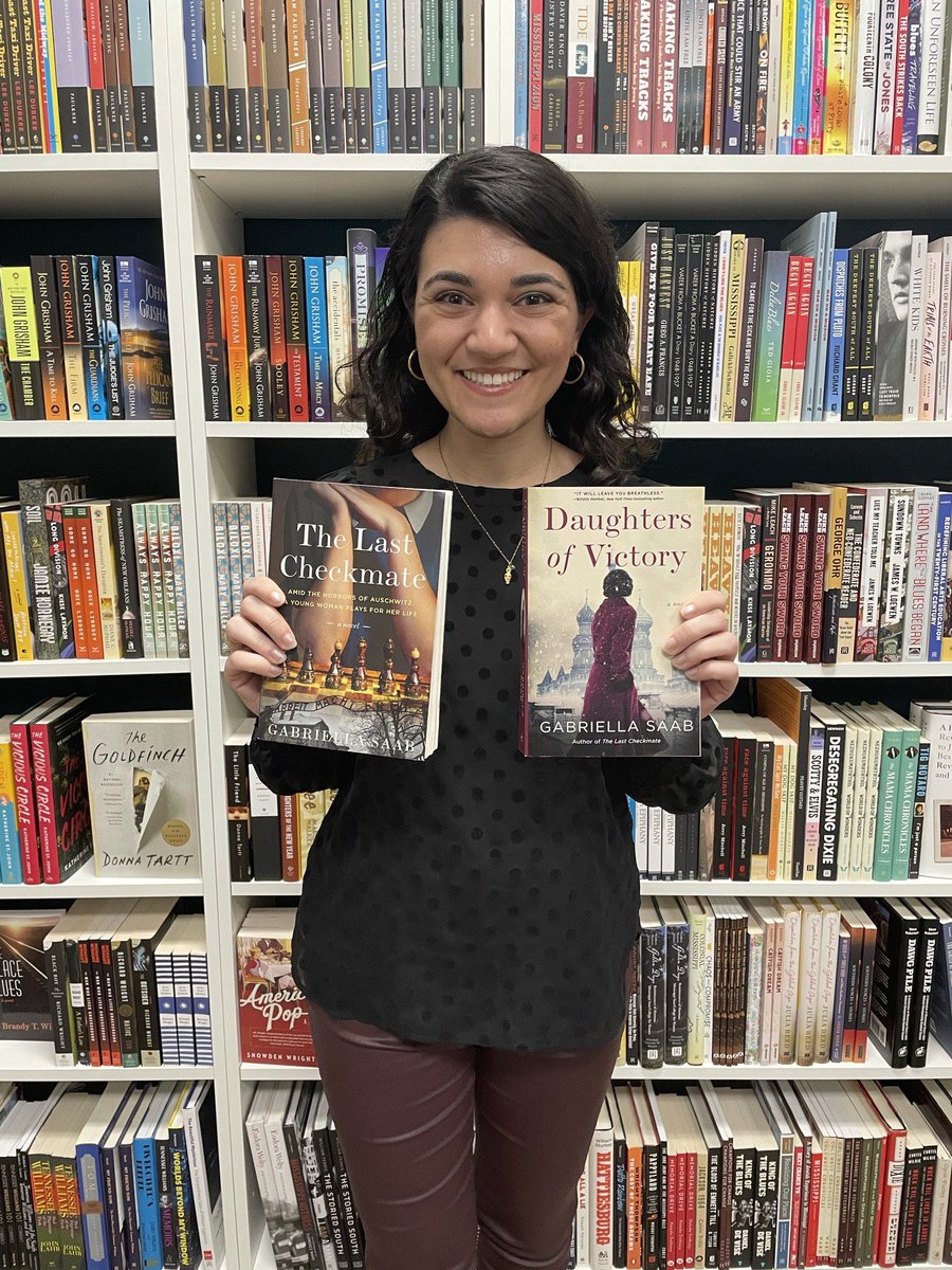 GabriellaSaab_'s tweet photo. Too much fun with @friendlycitybks Supper Club - thank y’all so much! I had the best time having dinner, signing books, & chatting with readers. Signed copies of #TheLastCheckmate & #DaughtersofVictory available now! #HailState 🐶🐾🔔
Stop by or order: https://t.co/pq1huSejmp https://t.co/USCEg8PlWU