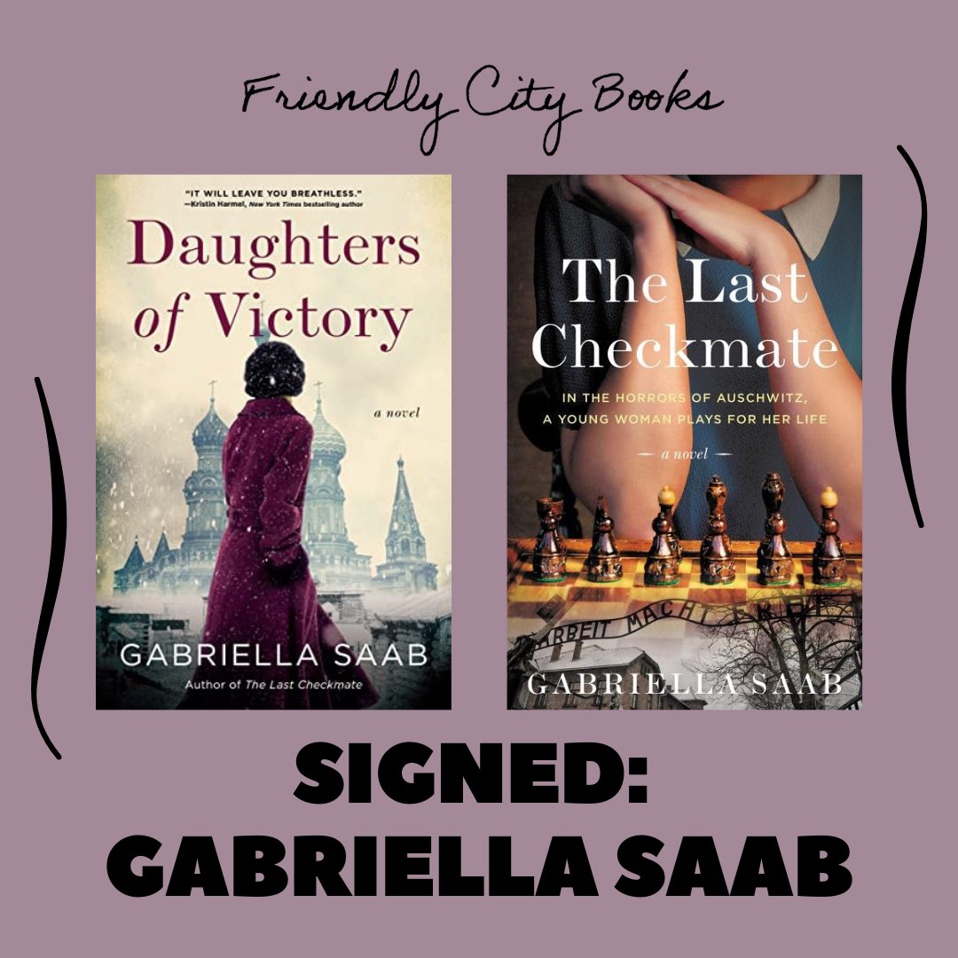 GabriellaSaab_'s tweet photo. Too much fun with @friendlycitybks Supper Club - thank y’all so much! I had the best time having dinner, signing books, & chatting with readers. Signed copies of #TheLastCheckmate & #DaughtersofVictory available now! #HailState 🐶🐾🔔
Stop by or order: https://t.co/pq1huSejmp https://t.co/USCEg8PlWU