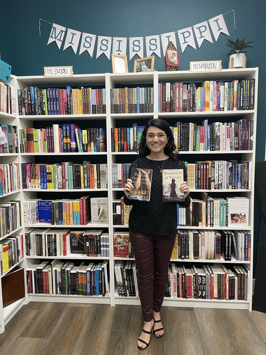 GabriellaSaab_'s tweet photo. Too much fun with @friendlycitybks Supper Club - thank y’all so much! I had the best time having dinner, signing books, & chatting with readers. Signed copies of #TheLastCheckmate & #DaughtersofVictory available now! #HailState 🐶🐾🔔
Stop by or order: https://t.co/pq1huSejmp https://t.co/USCEg8PlWU