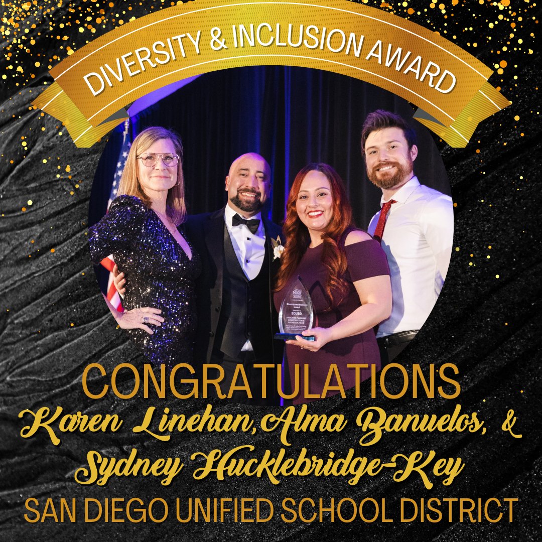 SanDiegoNECA's tweet photo. Congratulations to @sdschools Karen Linehan, Alma D. Banuelos, and Sidney Hucklebridge-Key, for being our first award recipients for the Diversity & Inclusion Award!
#diversityandinclusion #dei #opportunities #electricalcontracting #electricalconstruction #sandiegobuilds https://t.co/Ge3M1J4bfZ