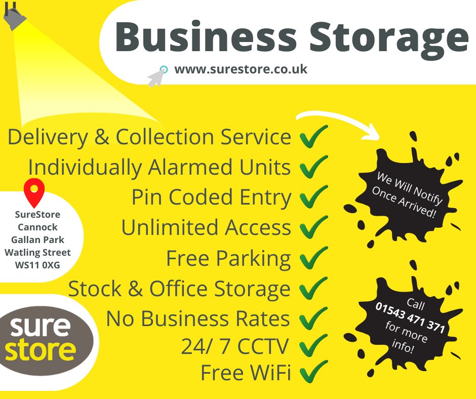 SureStore Storage Cannock tweet media