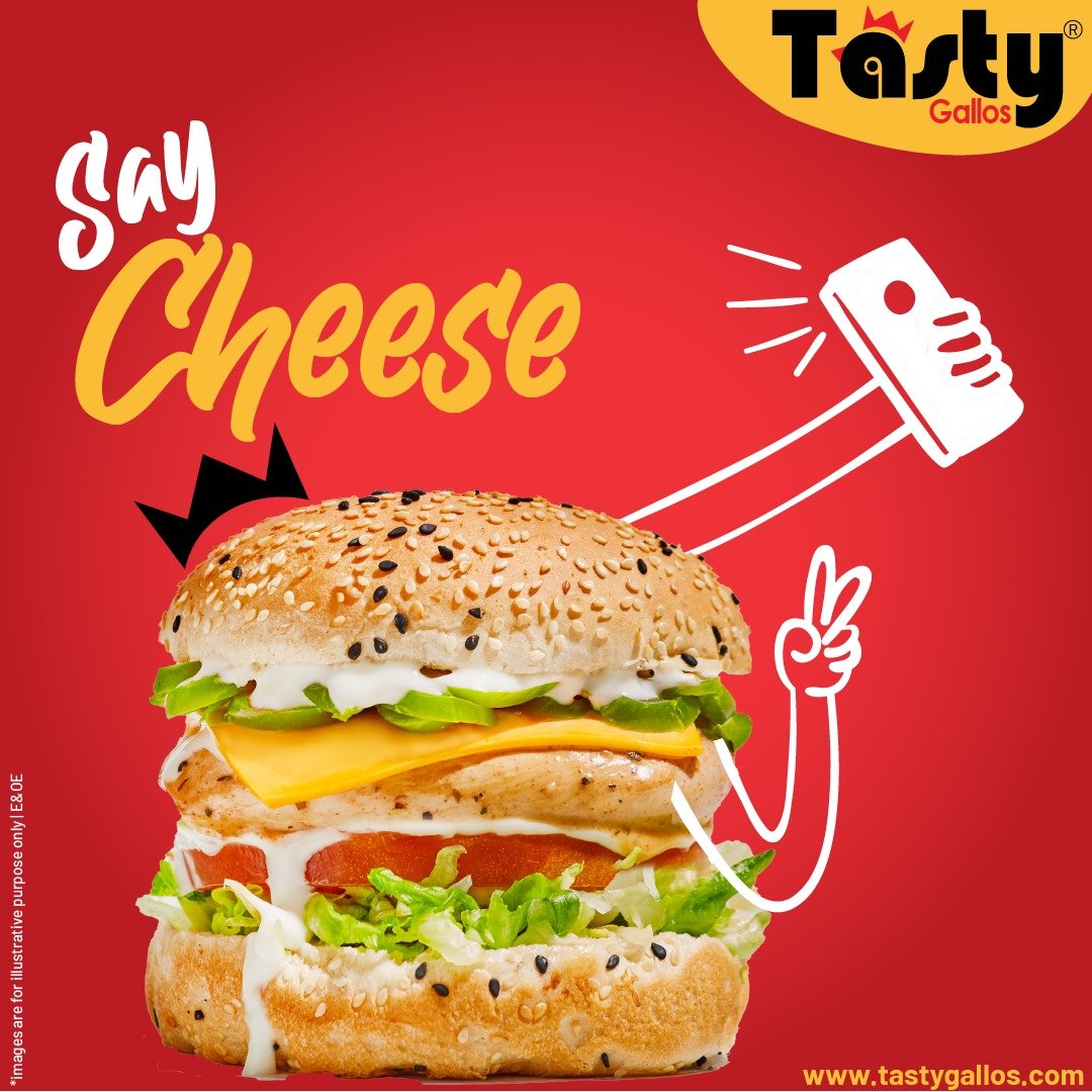 TastyGallosSA's tweet photo. Stop being Mischeesious & enter a Cheese Lovers Paradise.
Grab a selfie with the Gallo Cheese Jalapeño Burger now at your nearest #Tastygallos.
#Gallowise #GalloApp #KeepItTastyNeh #TastyNeh #KingOfTastyFood #tasty #gallos #galloeffect #tastyapp #download #mobileapp #southafrica https://t.co/ucZQe82wkL