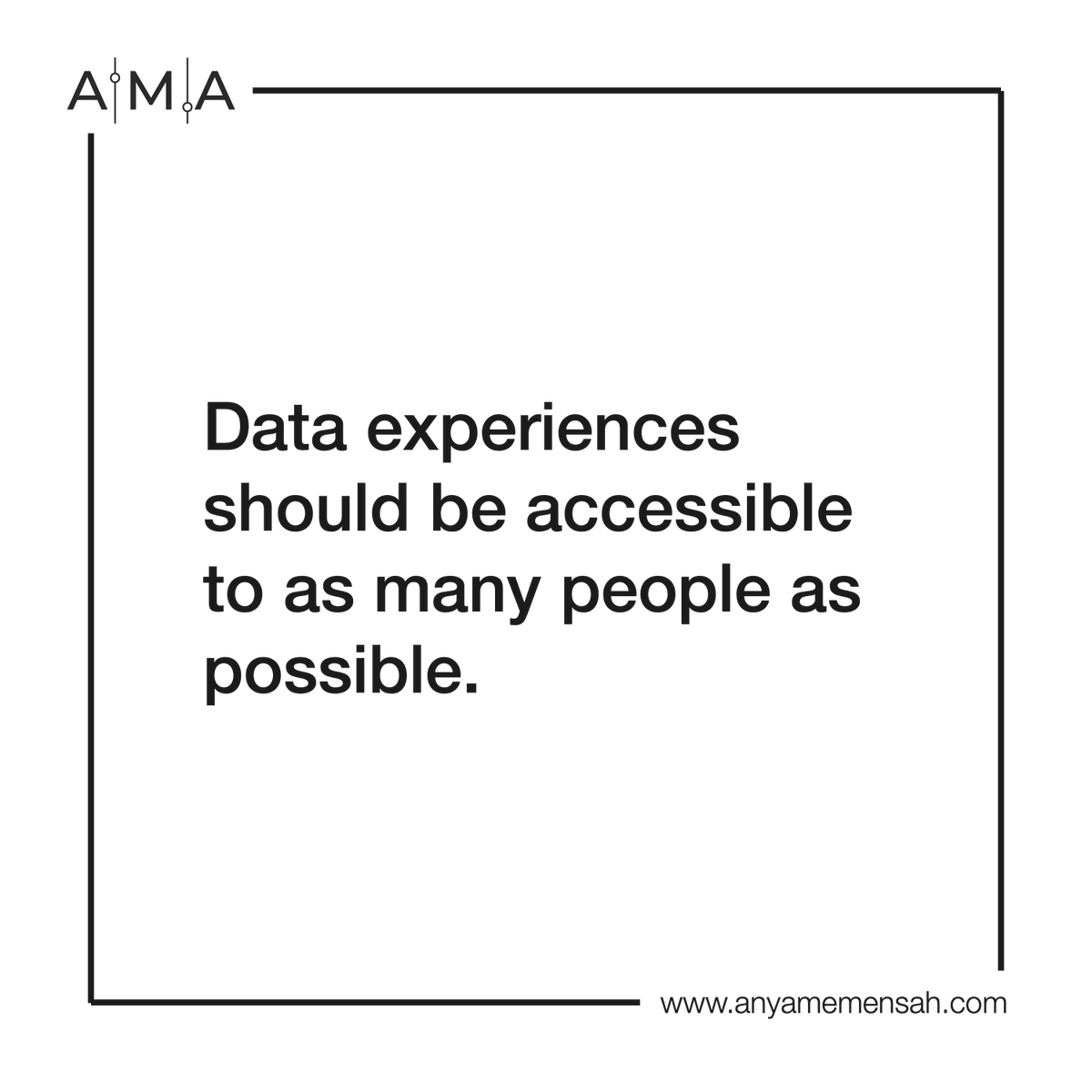 anyamemensah's tweet photo. Data experiences should be accessible to as many people as possible.
That's it. That's the tweet.
#AccessibleAnalytics #DataVisualization #DataExperiences #InclusiveDesign #Accessibility #DataDesign #Charts #DigitalAccessibility #DataAnalytics https://t.co/sMXQjrG3as