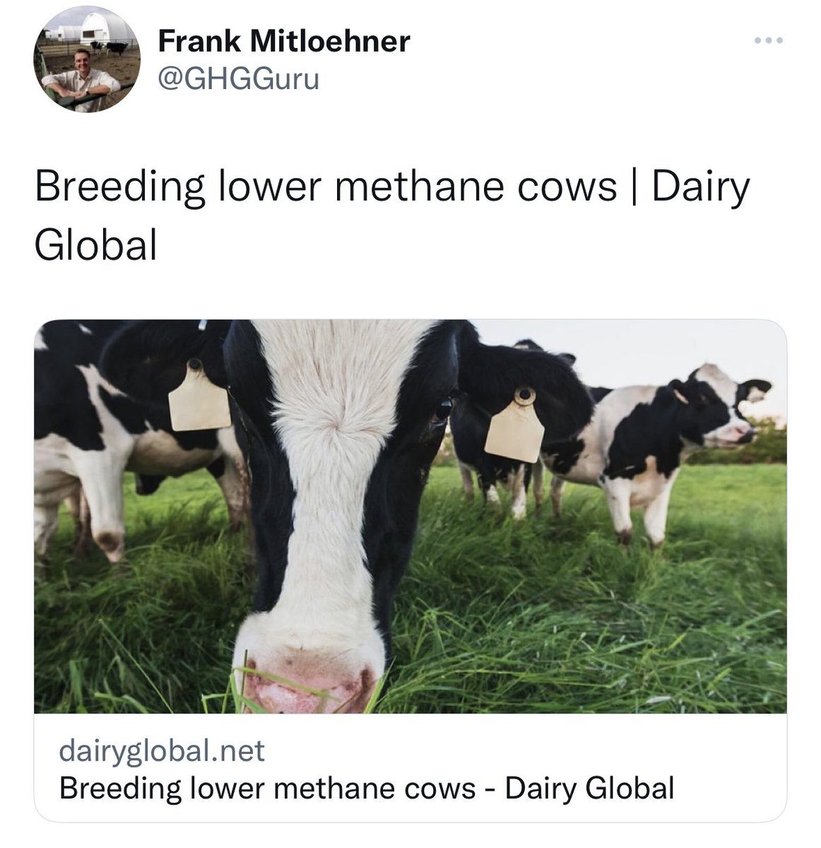 NicholasDCarter's tweet image. New research being welcomed by funded beef advocates on how breeding species of cows with lower methane is a game changer.

Meanwhile, they’re simultaneously claiming methane from cows doesn’t matter and is perfectly a part of the carbon cycle.

Which is it? 

🤡