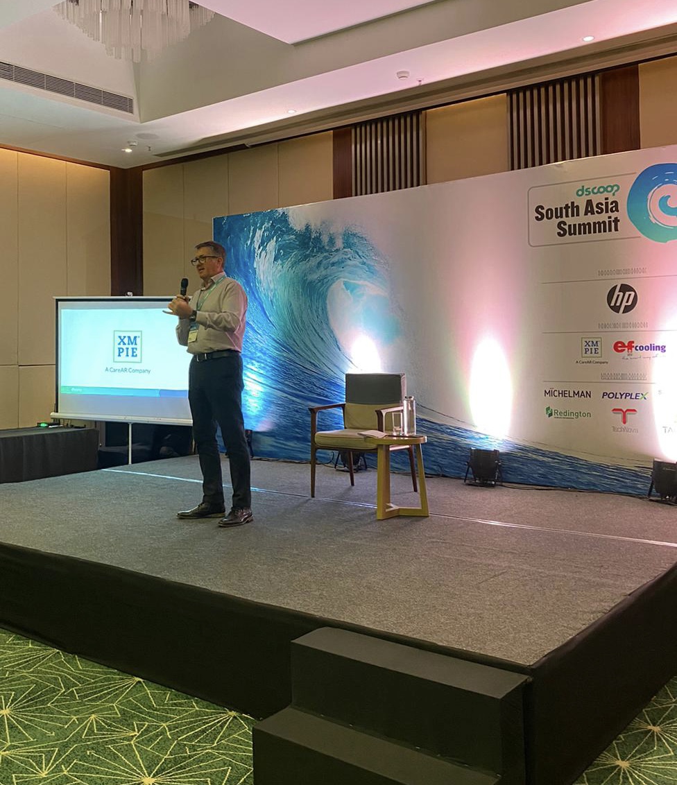 XMPie's tweet photo. XMPie integrates seamlessly with @HP #Indigo’s digital presses and production workflow – demonstrated by the one and only #EndaKavanagh in Goa this week at #Dscoop!
https://t.co/9RYKcQnfoC
#Web2Pack https://t.co/Jw6hh9qa6B