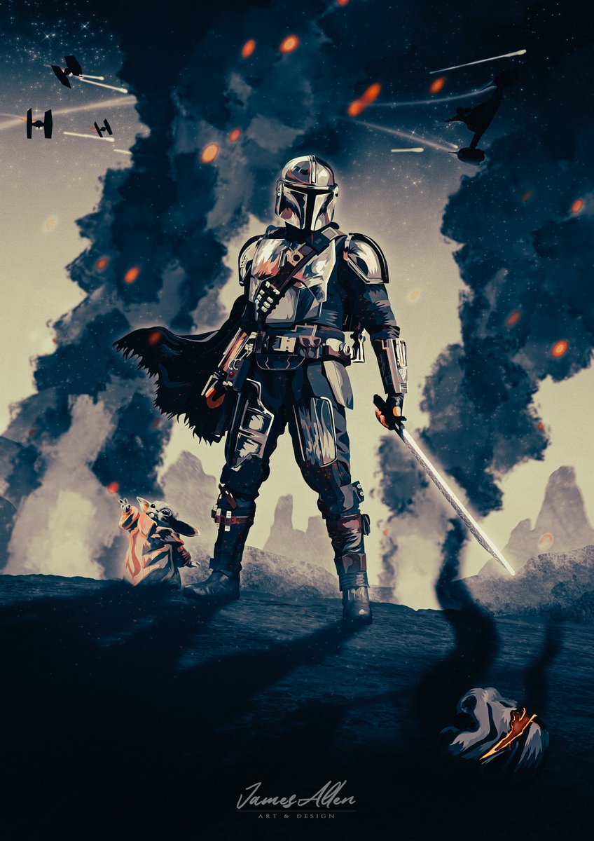 ArtJallen's tweet photo. "our people are scattered like stars in the galaxy. What are we? What do we stand for?"

@themandalorian #TheMandalorian #StarWars #FanArtFriday https://t.co/mMhbWQ9Lpt