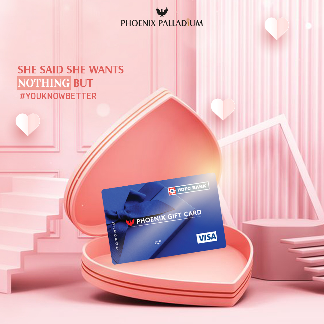 gophoenixing's tweet photo. #GiftAMall to the one who deserves it all with a #PhoenixGiftCard. Celebrate Valentine's season with the most heartfelt gift, the gift of choice. Get your Phoenix Gift Card today! 💖💳🛍️
#PhoenixPalladium #ValentinesSeason #ValentinesDayGift #ValentinesDayIdeas #YouKnowBetter https://t.co/7ApfkzBArM