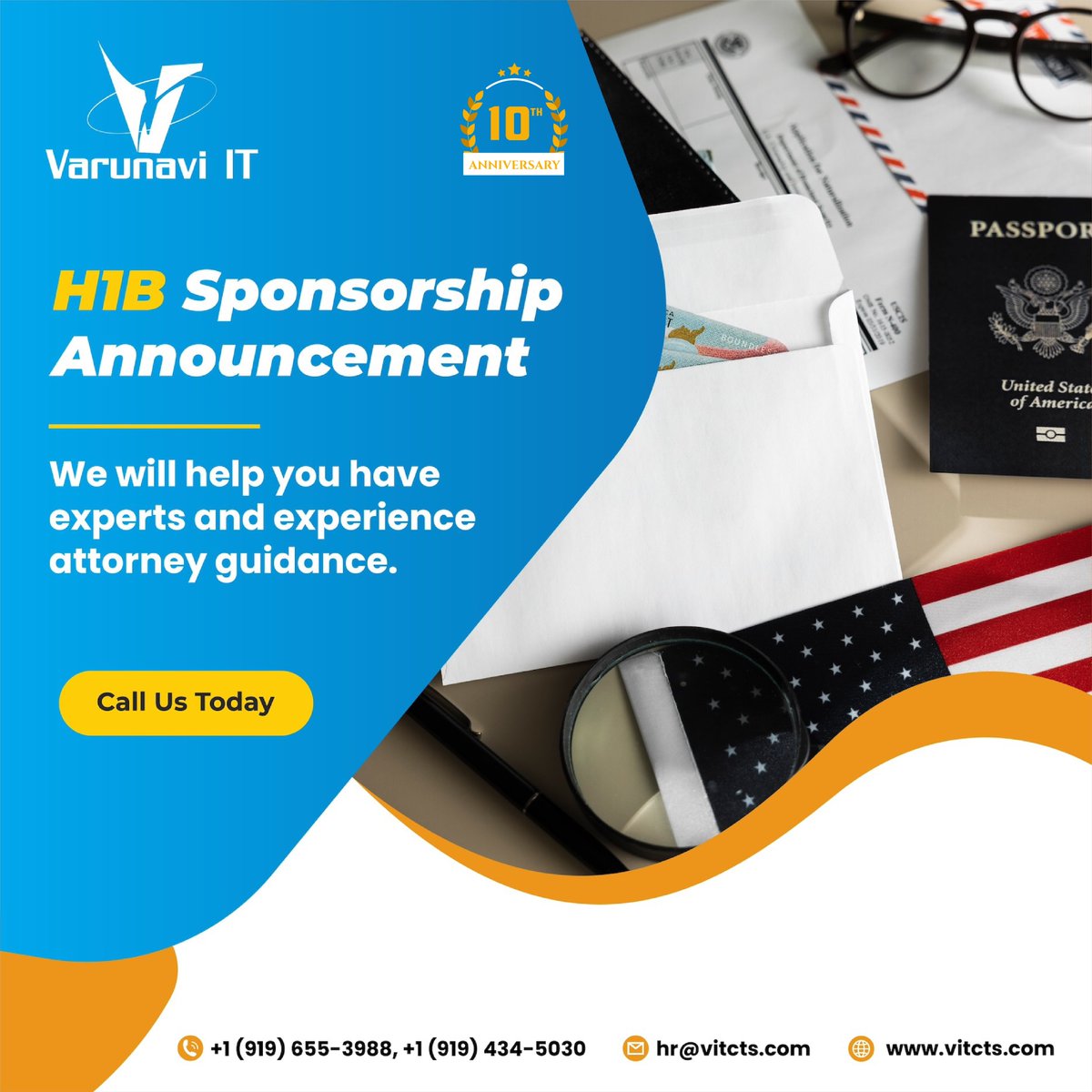 Start your registration process with us and experience comprehensive guidance throughout the process.

Call Us

#H1B #H1BVisa #H1Bsponsorship 
#vitcts 
#varunaviit
#varunaviitconsultants