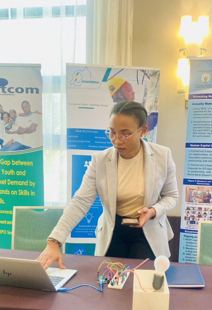 vestine_uwase's tweet photo. What a great pleasure it was today to celebrate the International Day of Women and Girls in Science with #NCST #MIGEPROF #RAWISE
#aims #OSWDRwandanationalchapter #PowerHerRwanda,#Nyerekatech. https://t.co/mYfo2EoMns