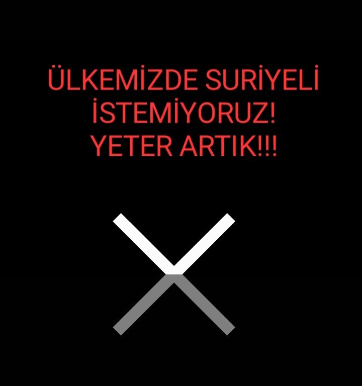 OLDDOSTUM's tweet photo. idam #Ülkemizdesuriyeliistemiyoruz yarardan çok zararları var. Yeter artık,
 Ülkemizdesuriyeliistemiyoruz https://t.co/1dTUcNRBWt