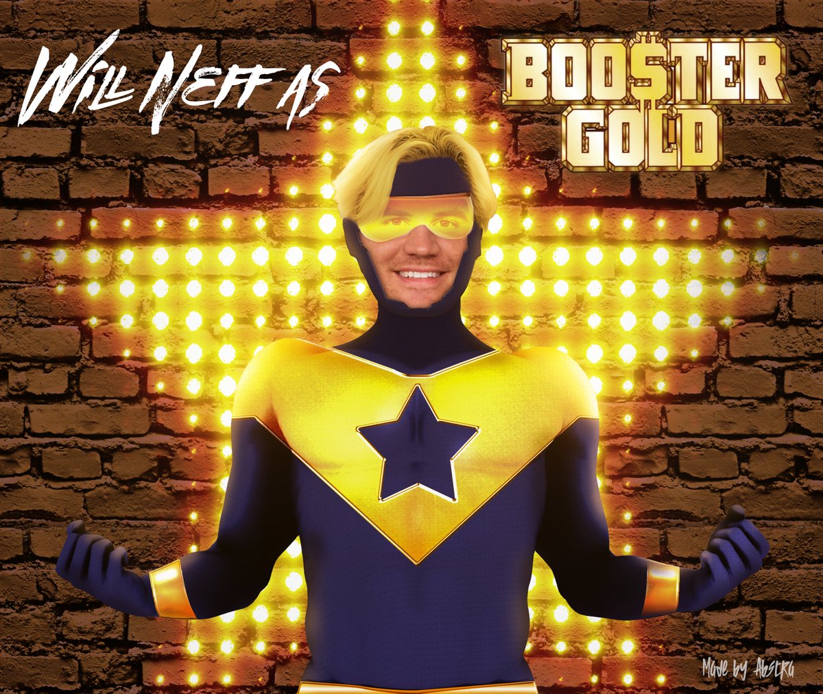 .<a href="/TheWillNeff/">Will Neff</a>  as Booster Gold!

Made a fun photo manipulation to see how it might look, hope you all like it! 💙⭐