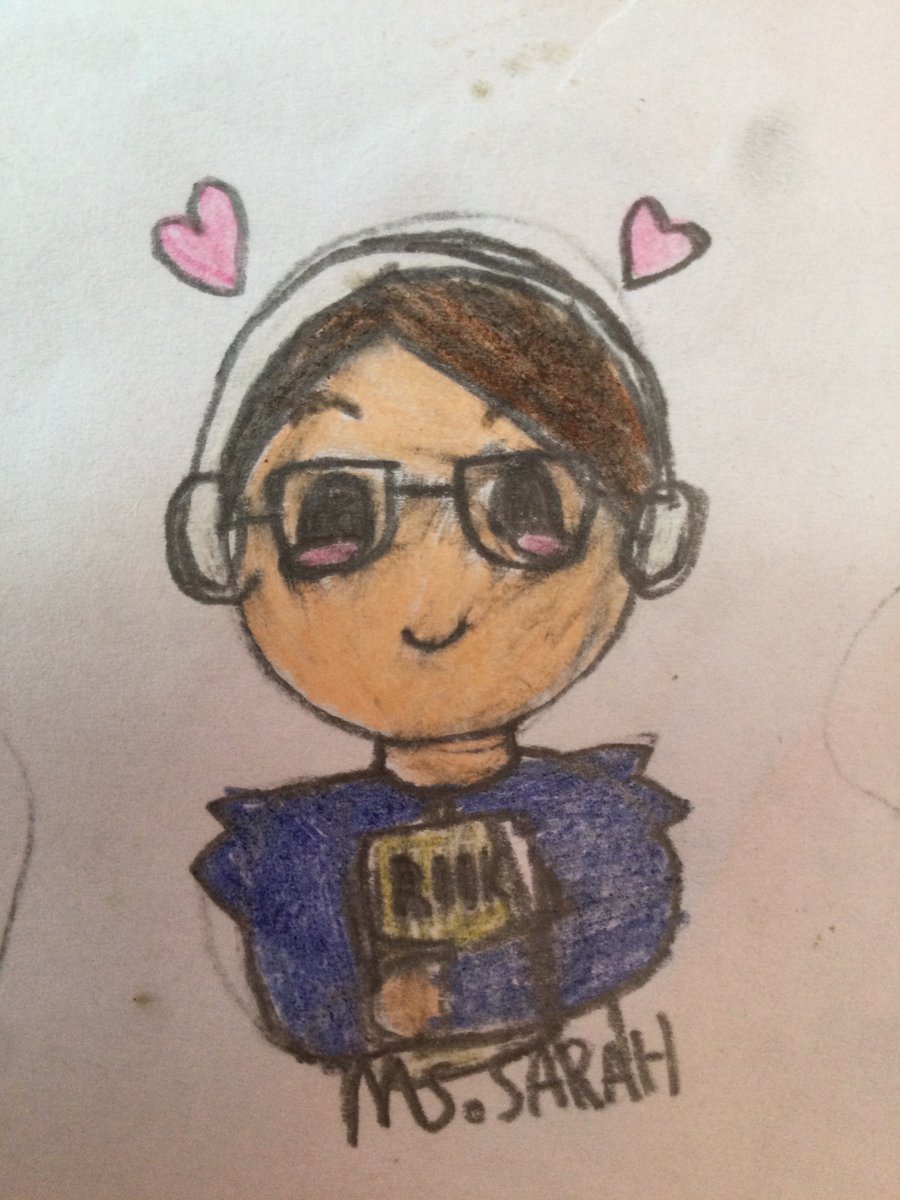sarahbooksmayer's tweet photo. Just when you're having one of those days, one of your students goes and overwhelms you with the great stuff... Thank you so much to the talented KG in grade 4 for sending me into the weekend smiling (she even got my love of puffed sleeves in there🤗) #whyIdothis #librarytwitter https://t.co/UruxMCh4KG