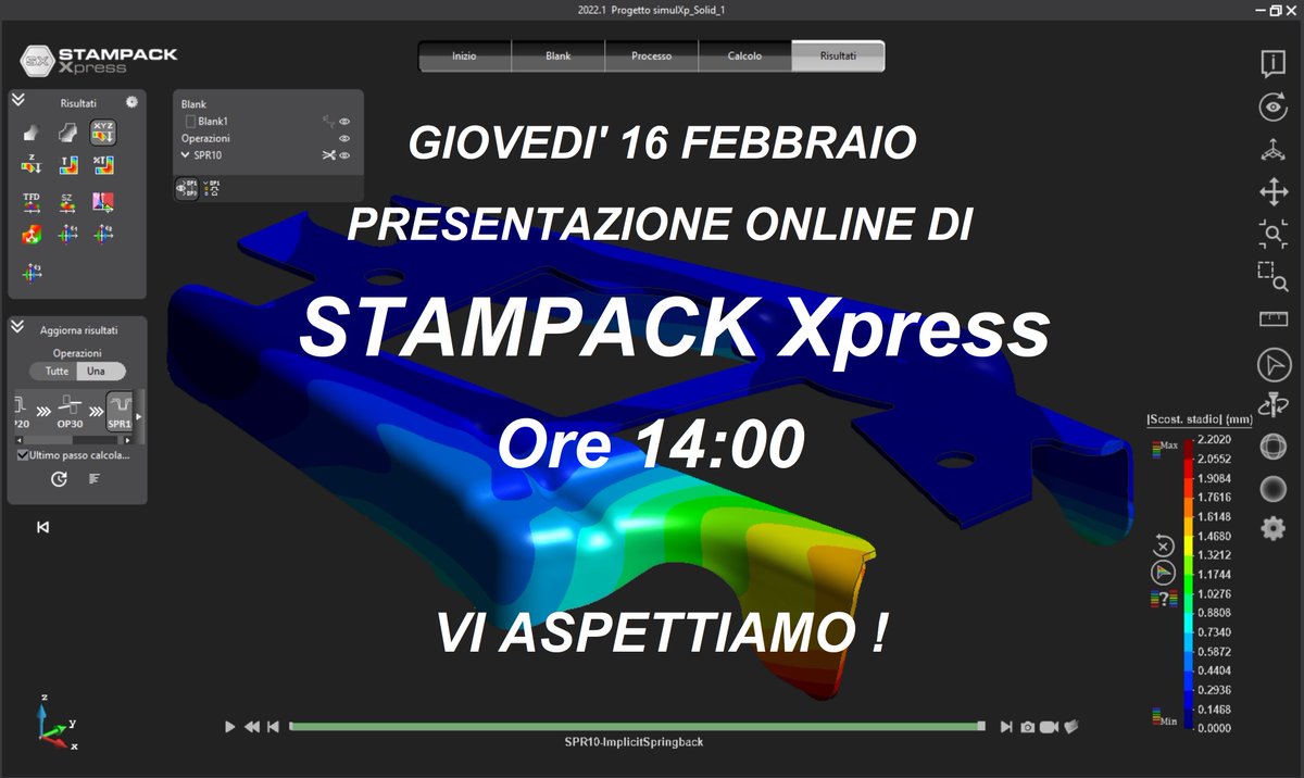 VisionForming's tweet image. Vuoi 𝗮𝗯𝗯𝗮𝘁𝘁𝗲𝗿𝗲 𝘁𝗲𝗺𝗽𝗶 𝗲 𝗰𝗼𝘀𝘁𝗶 di messa a punto dei tuoi stampi? 𝗣𝗥𝗘𝗦𝗘𝗡𝗧𝗔𝗭𝗜𝗢𝗡𝗘 𝗢𝗡𝗟𝗜𝗡𝗘 𝗦𝗧𝗔𝗠𝗣𝗔𝗖𝗞 𝗫𝗽𝗿𝗲𝘀𝘀 𝗚𝗶𝗼𝘃𝗲𝗱𝗶 𝟭𝟲 𝗼𝗿𝗲 𝟭𝟰(40min). Registrati senza impegno: vision-forming.it

#simulazione #stampaggio #imbutitura