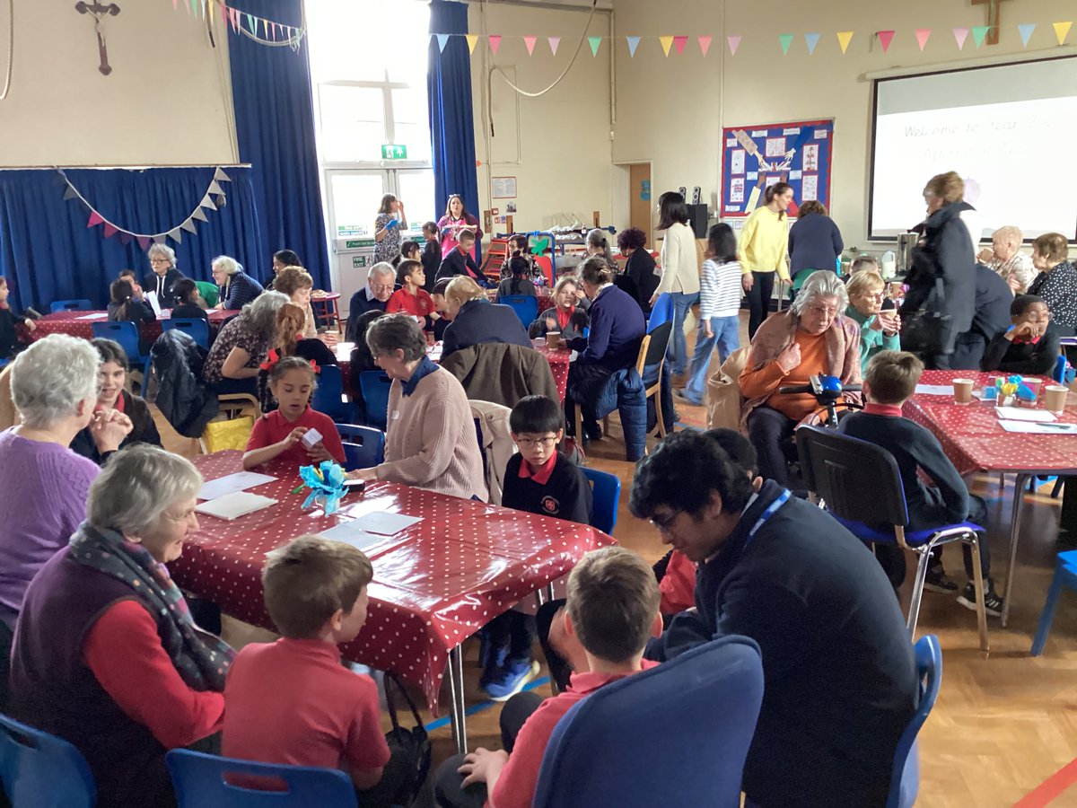 StJohnFisherRC's tweet photo. Fantastic end to #FeelingGoodWeek with our Year 3 Afternoon Tea. A wonderful event which brought together lots of the community across generations. https://t.co/AjRkmFxorT
