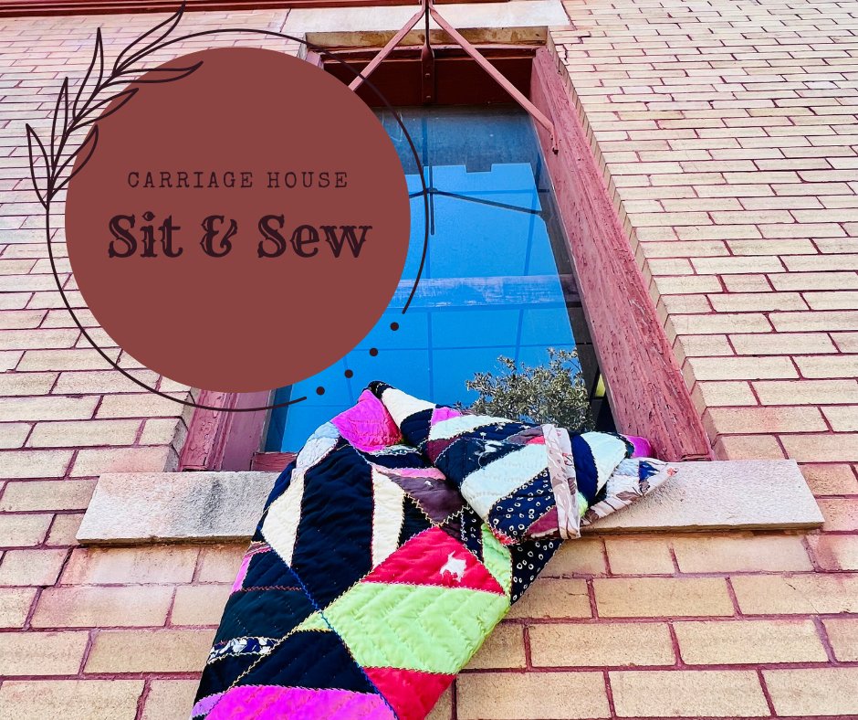 Our first Sit &amp; Sew is tomorrow from 10am-2pm and we hope you can join us! Please register before attending, registration ends at 8am tomorrow morning. For more information and to register, visit preservationok.org/shop/februarys….