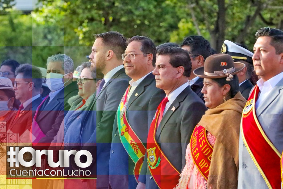 eloinex's tweet photo. ¡Felicidades Oruro! En su 242 aniversario, festejamos junto a nuestros valientes compatriotas nacidos en esta hermosa tierra. #BoliviaCuentaConLucho https://t.co/YCZ4qMP4hE