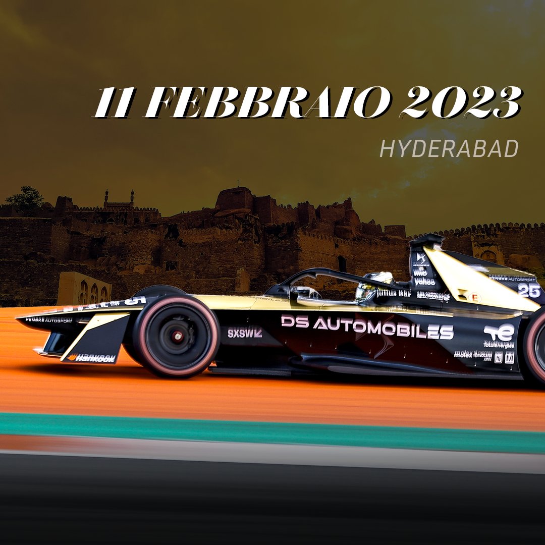 dsitalia's tweet image. Altra tappa, altra corsa. Il team DS è pronto per la prossima gara a Hyderabad. E voi siete pronti a seguirli? 

@DS_Performance, @ds_penske_fe
#FormulaE #Dsperformance #DSautomobiles