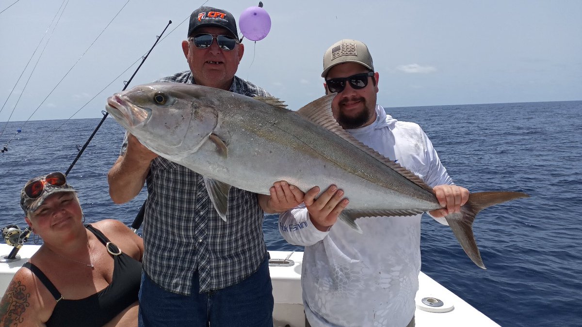 Big jack caught deep dropping over a shipwreck on our #FtLauderdale fishing charter.  Let's go fishing!
#fishing