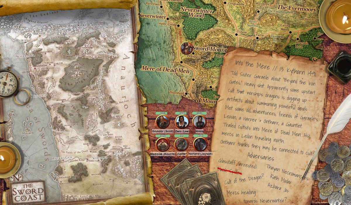 roll20app's tweet image. ✏️ How do you start your games? A landing page on Roll20&apos;s VTT is a great recap tool and thematic way for your players to be immersed right into the game.

📍Reddit user u/ce_newgent has this for their &quot;Lost Mine of Tyranny of Dragons&quot; 5e game. Drop your landing pages below ⬇️