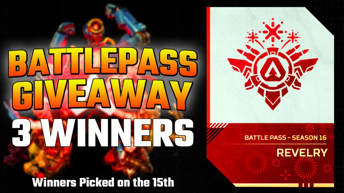 Sethlyy's tweet photo. I'm giving away 3 battle passes for Season 16!

To enter:
- Follow Me @Sethlyy 
- Retweet this Tweet

(Winners Picked on the 15th) https://t.co/c0gRj0kHty