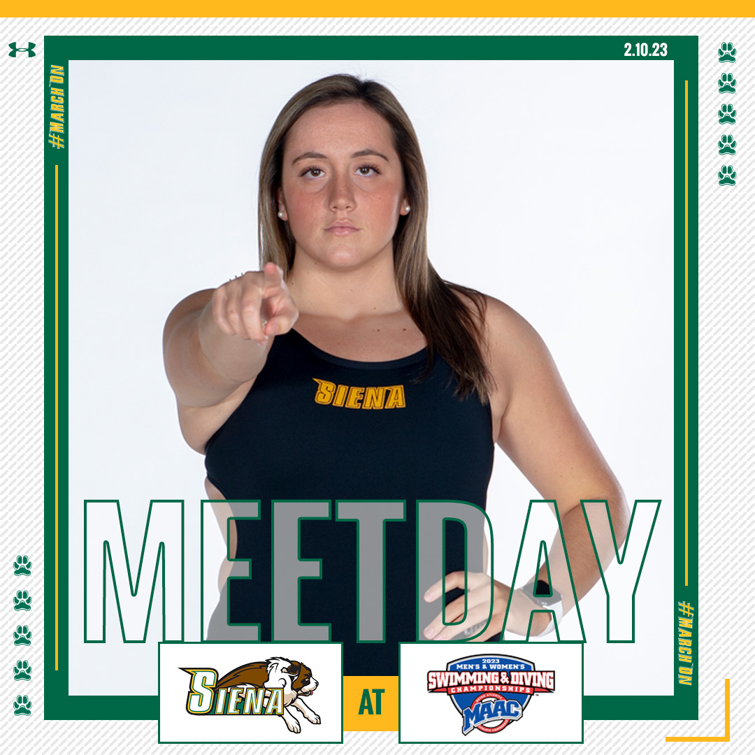Siena_SwimDive's tweet photo. 🏊‍♀️ Another primetime #MAACFinals session coming at ya!!

📍 Buffalo, NY
🏟️ Burt Flickinger Center
📺 https://t.co/KRSpOI1EM6 ➡️ https://t.co/HLWb65H8ue
📊 https://t.co/LntvviJLgl

#MarchOn https://t.co/wmuXZRvqUM