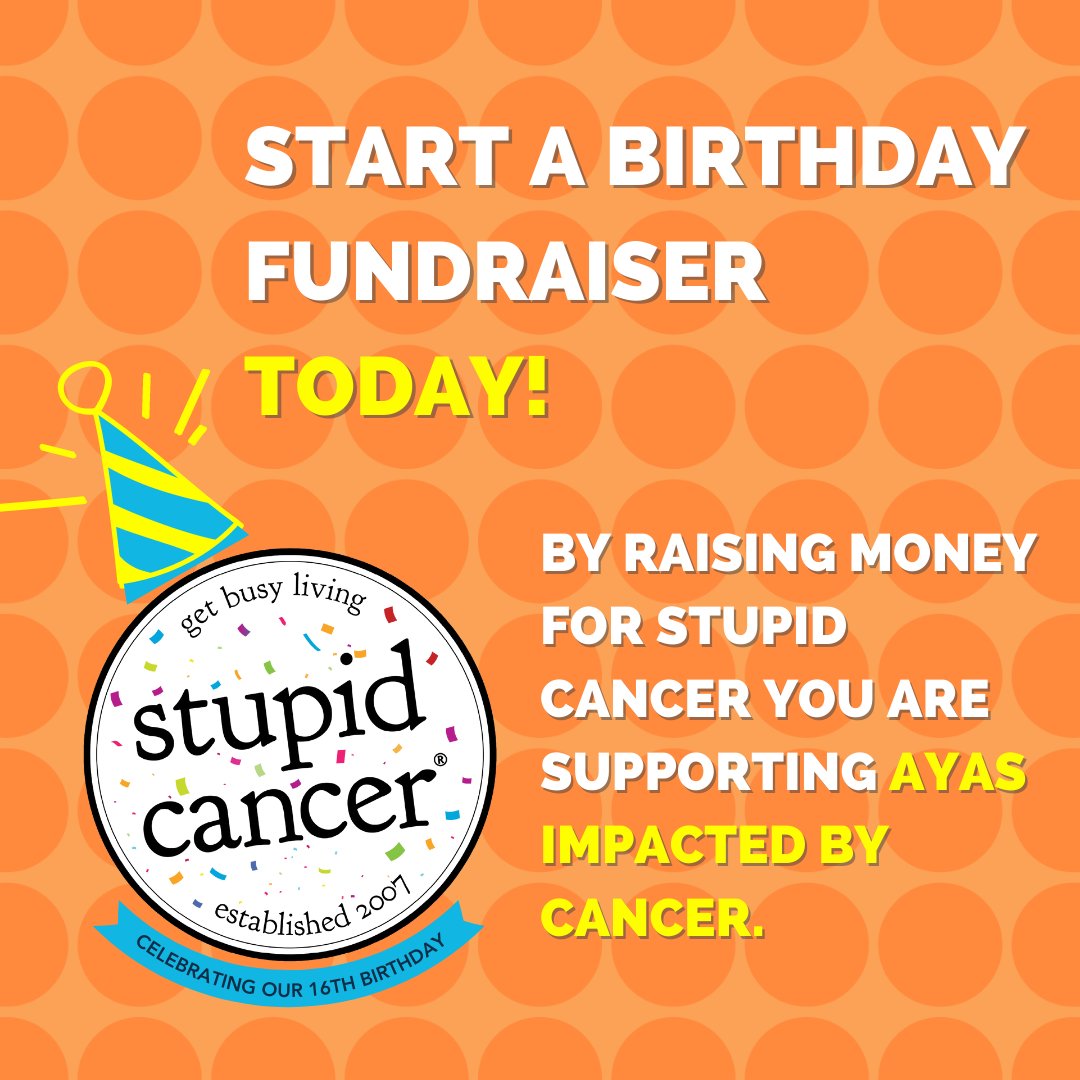 Looking for a special way to celebrate your birthday this year? Have A Very Stupid Cancer Birthday! Donating your birthday to Stupid Cancer is super easy - and dare we say, fun. Check out this little kit to help you along the way : stpdcn.cr/3jN9wcG