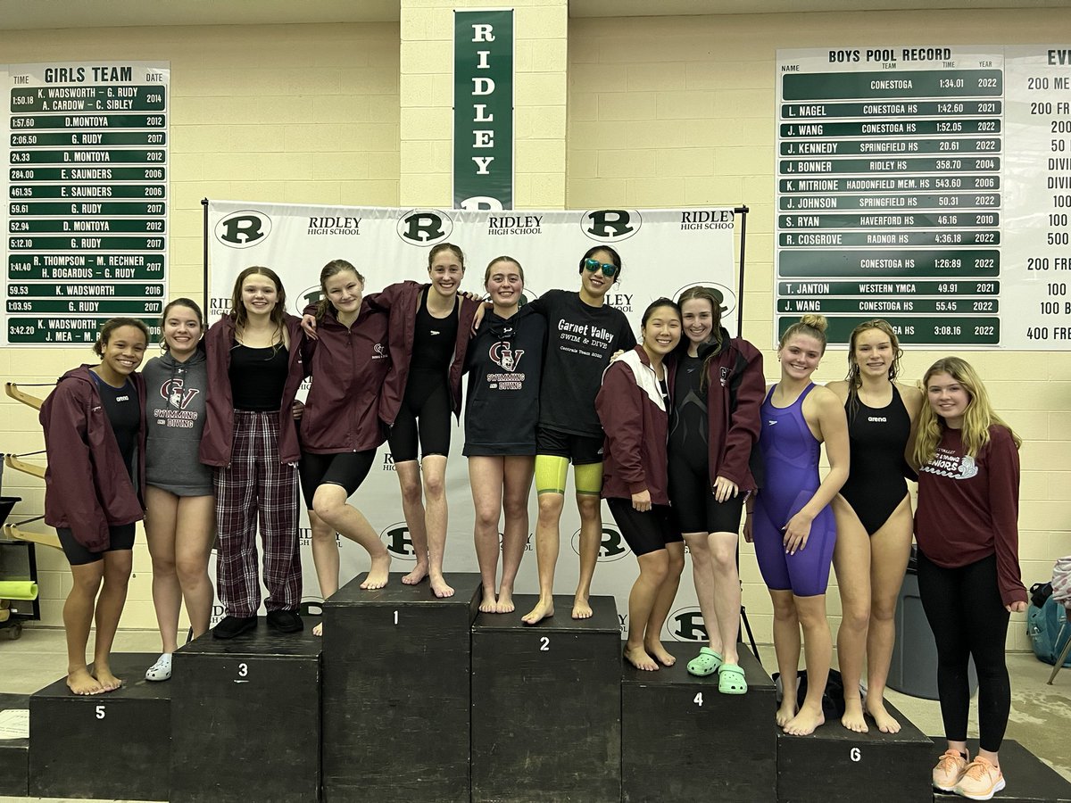 GVSwimDive's tweet photo. Congratulations to the Garnet Valley Girls Swimming and Diving Team on winning the Sportsmanship Award for the Central League! We are so proud of you!! https://t.co/y4M3zVdbvs