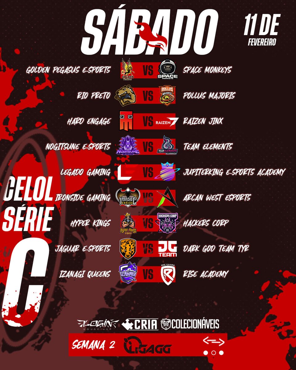 #SérieC #CELOL #LigaGG

E vamos falar de Série C, neste final de semana rola mais duas rodadas, e teremos grandes jogos!

Se liga no fio aí em baixo pra ver os jogos de Sábado e Domingo! 👇